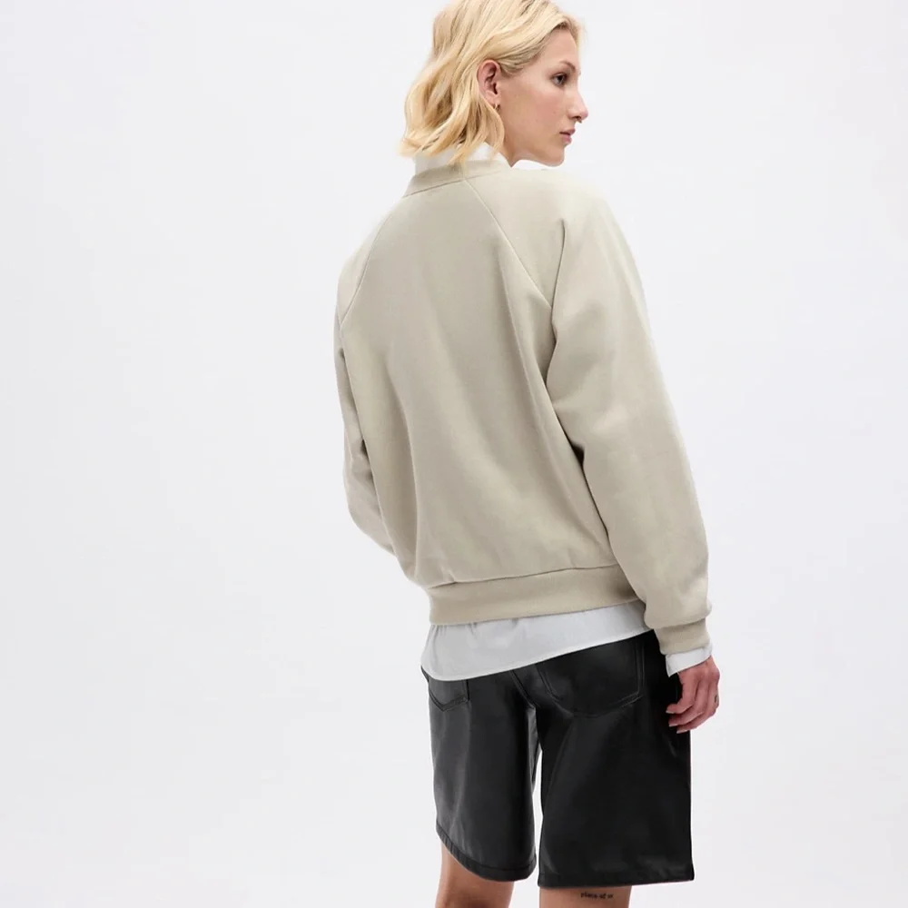 GAP Moonstone Beige Vintage Soft Raglan Sweatshirt - Picture 2 of 14